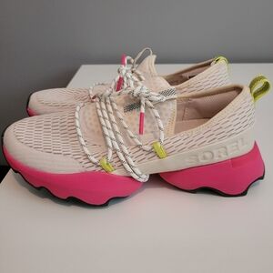 NEW Sorel Kinetic Impact Laces Sneakers Cactus Pink/Natural